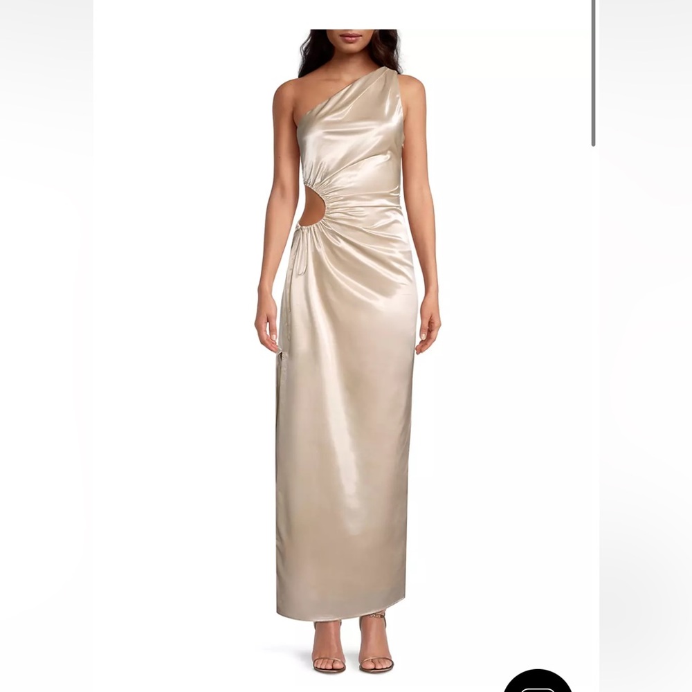 Eliza Cut-Out Satin Gown